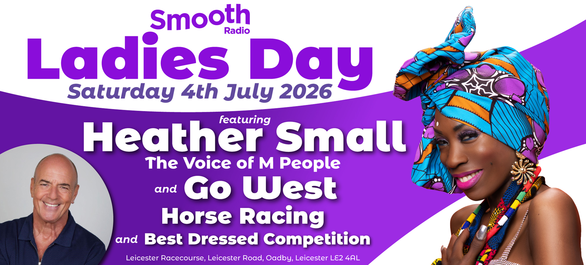 Smooth Radio Ladies Day Saturday 4th July 2026 at Leicester Racecourse